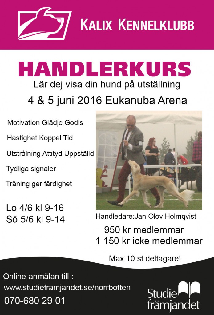 Handlerkurs 2016