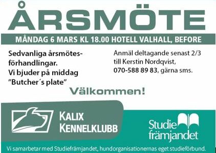 Anmäl till årsmöte